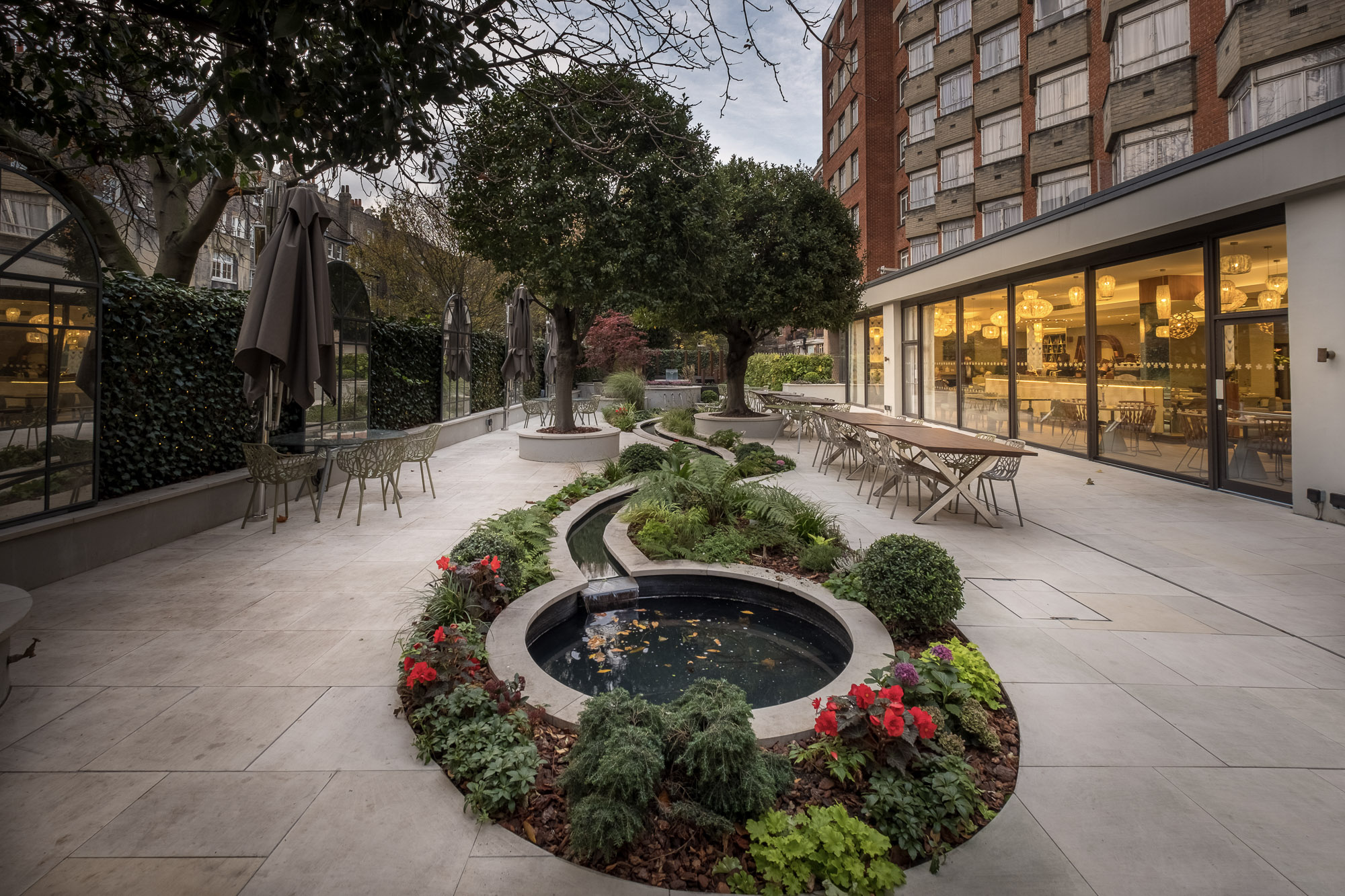 The Garden Pond at Bedford Hotel